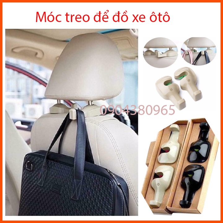 [TIỆN LỢI] Móc Treo Đồ Trên Xe Ô Tô Cài Sau Ghế Tiện Lợi - Móc Treo Đồ Thông Minh