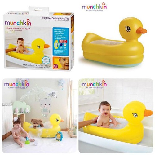 Chậu tắm phao bơi vịt vàng Munchkin