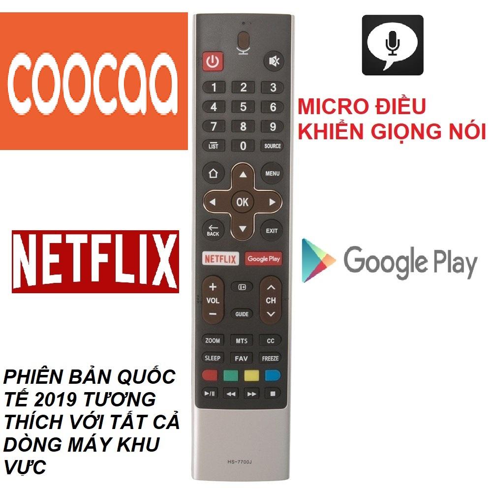 Remote điều khiển tivi COOCAA điều khiển giọng nói micro 2019