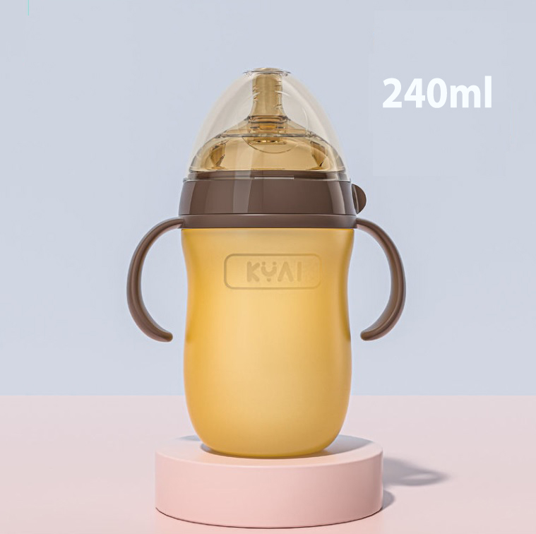 Bình sữa silicon nano kyai 150ml,240ml siêu mềm, kháng khuẩn, chống sặc, chống đầy hơi