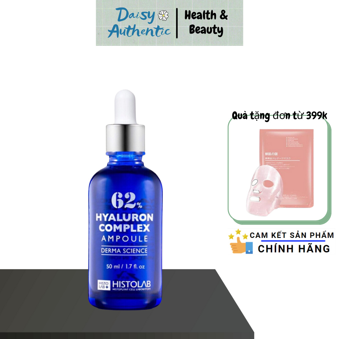 Tinh Chất Cấp Ẩm, Phục Hồi Histolab 62% Hyaluron Complex Ampoule Derma Science Serum 50ml