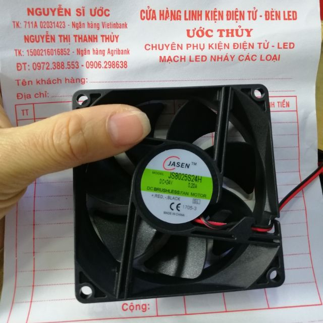 1c quạt gió 8x8 24v