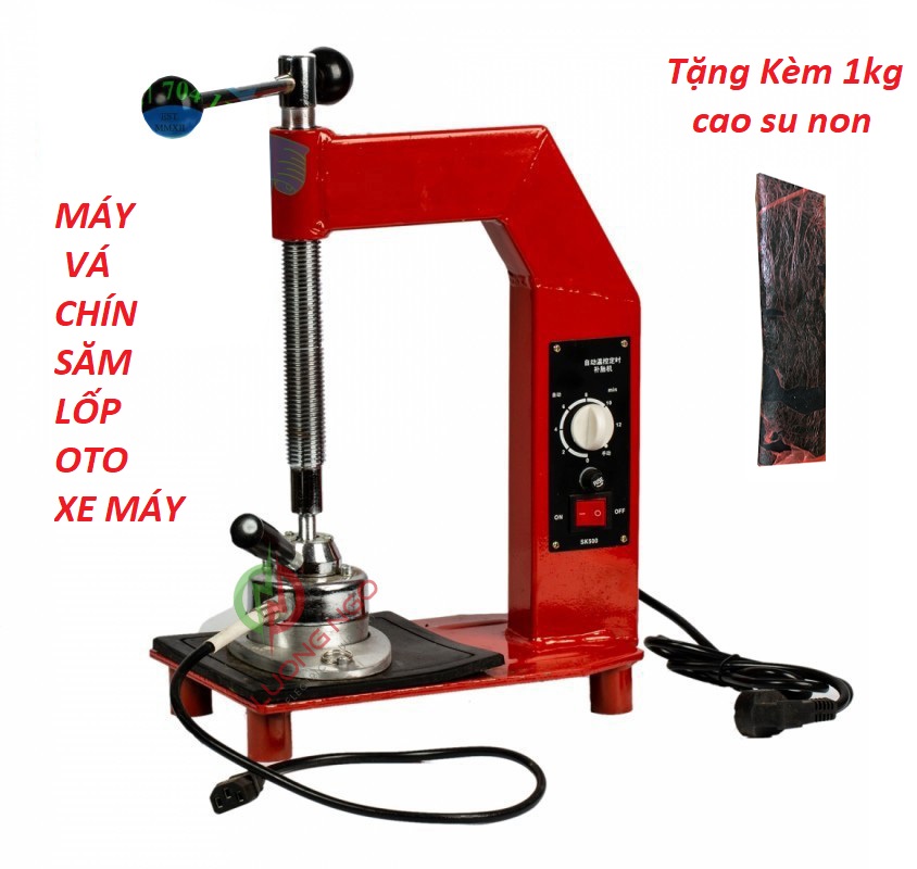 Máy vá chín săm lốp ô tô , xe máy ( Tặng kèm 1kg cao su non )