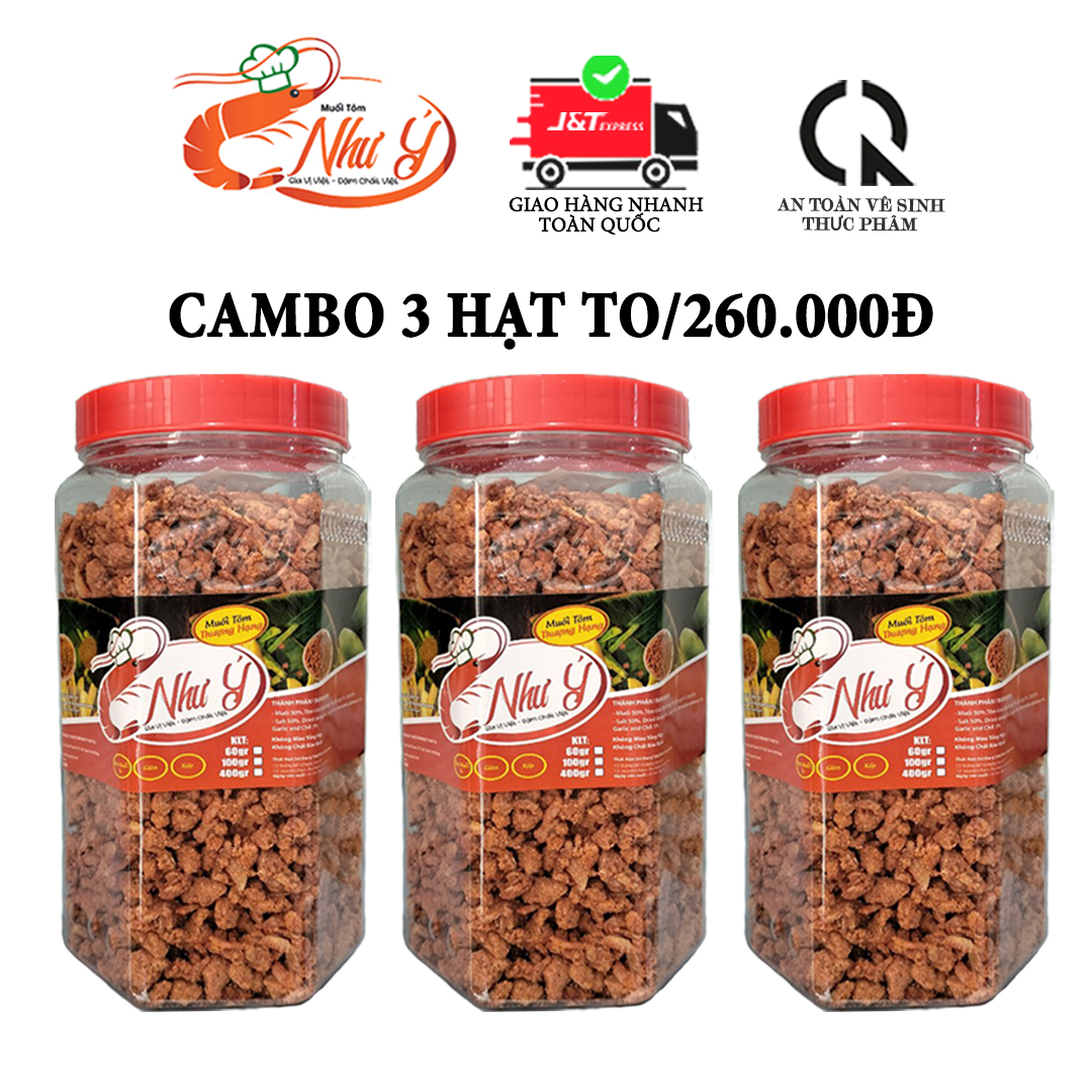 3 hạt to muối tôm như ý