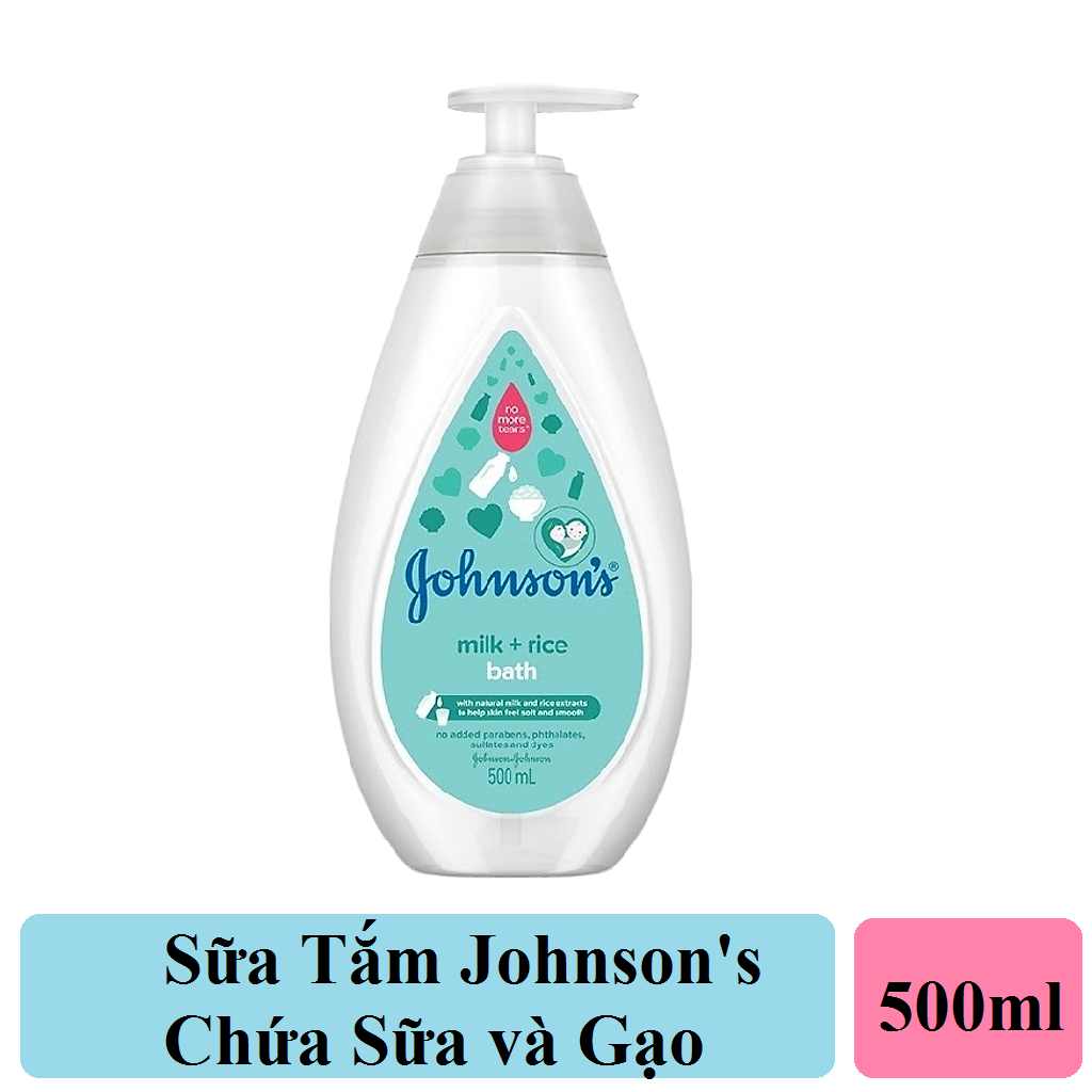 Sữa tắm Johnson's Baby chứa sữa và gạo 500ml