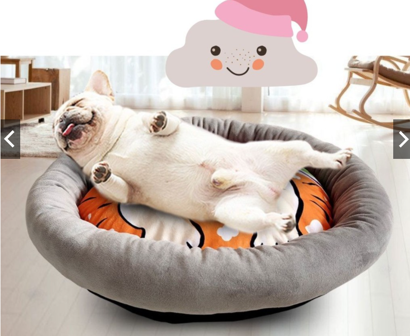 Nệm ổ giường nằm chó mèo thú cưng nhồi bông tròn đủ size