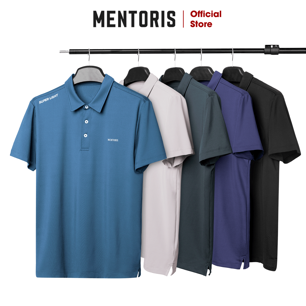 Áo Polo Nam Áo thun nam cổ bẻ MENTORIS chất Coolmax Mát Lạnh Thấm Hút Tốt Form Basic Regular Fit Co Giãn Thoải Mái MPL01