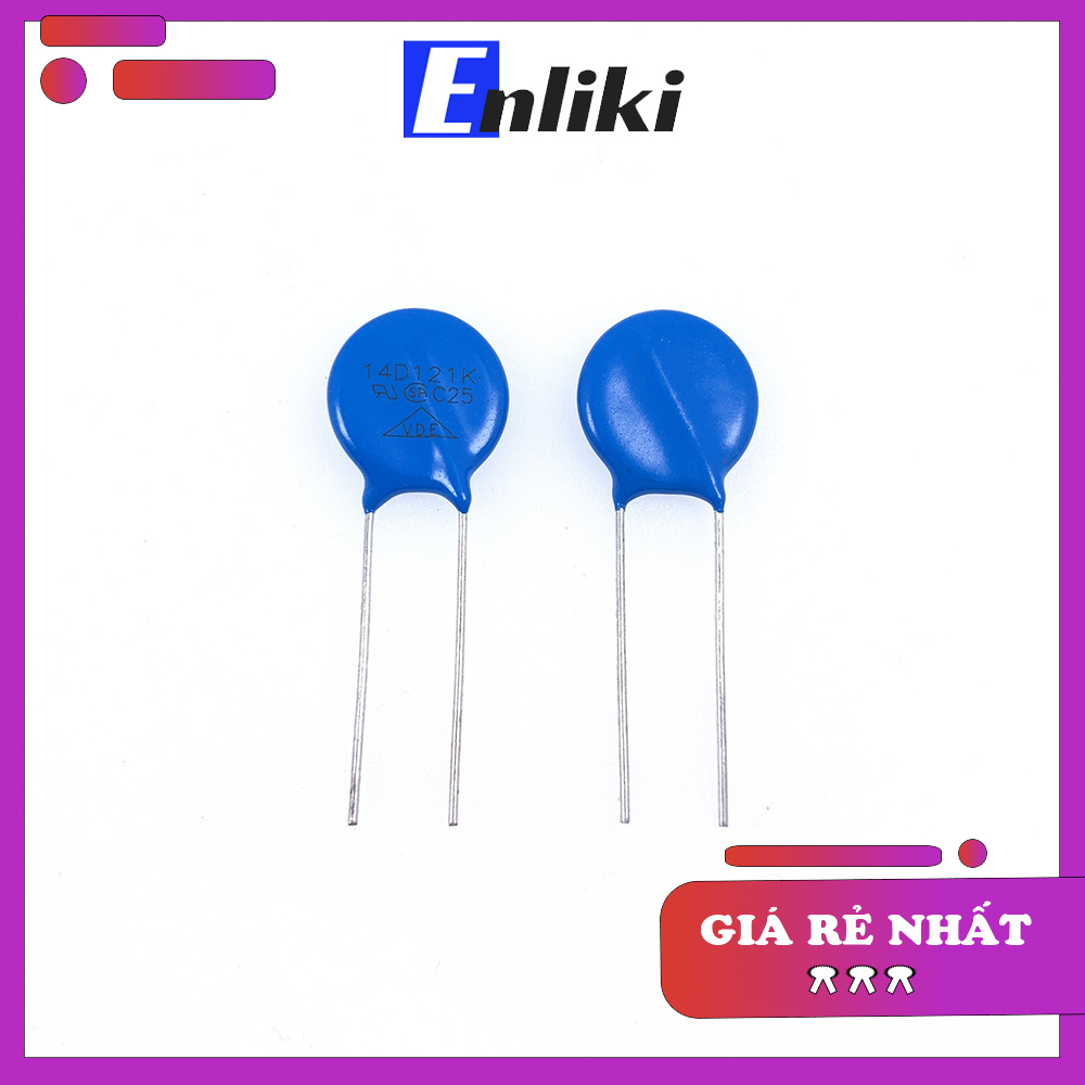 Tụ chống sét 14d121k 120v 14mm varistor