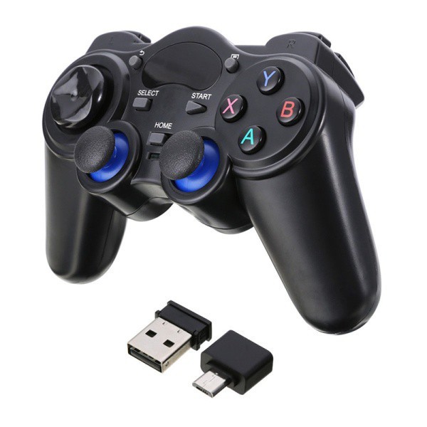 Tay cầm chơi gamer không dây 2.4g, tay cầm chơi gamer tương thích với pc điện thoại android pad android tv box tv thông minh