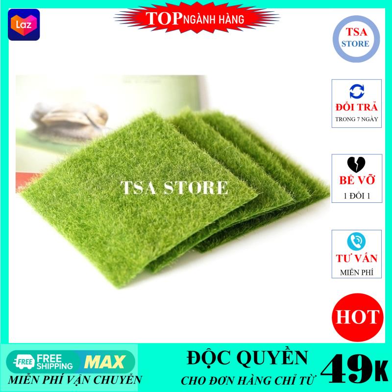 Tiểu cảnh mini Thảm cỏ nhân tạo 15cm, 30cm tiểu cảnh sen đá/chậu cây mini/terrarium/hồ cá/bonsai/hòn non bộ/sen đá/xương rồng TSA STORE