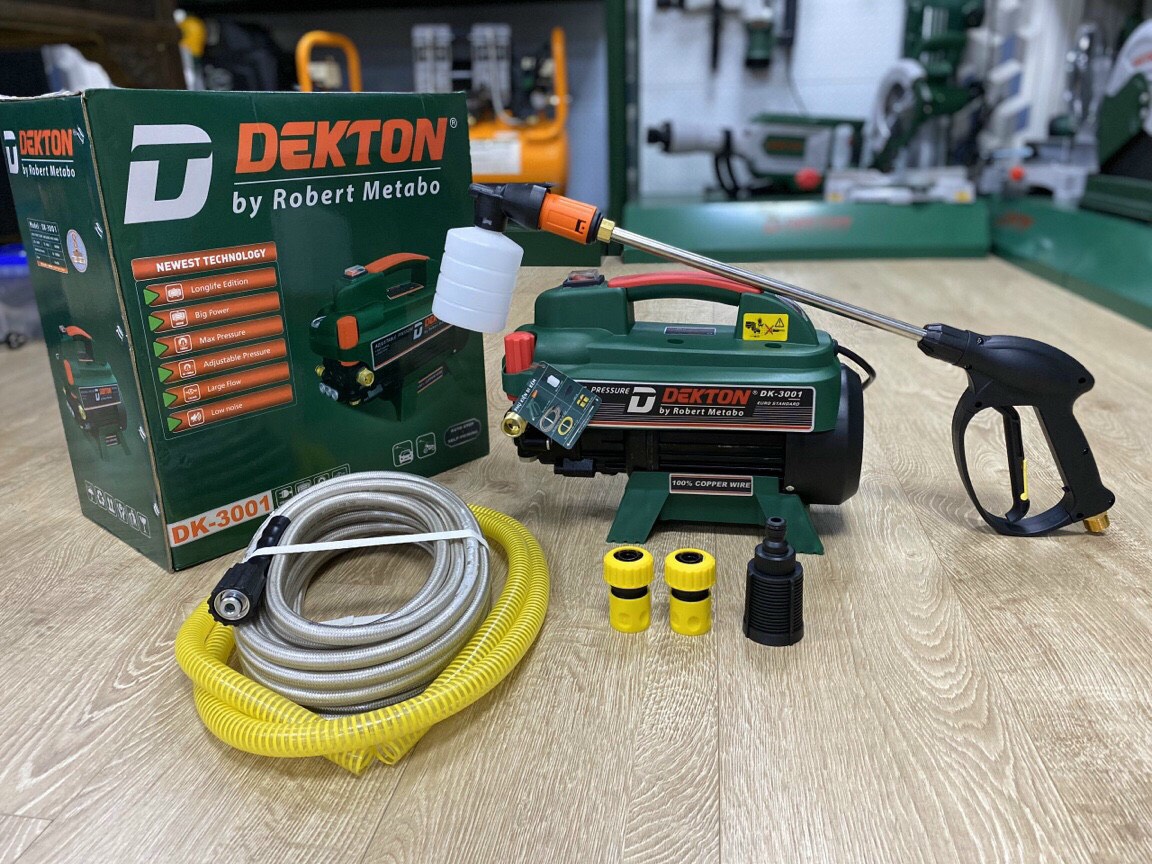 [HCM]Máy Xịt Rửa Dekton DK 3001 ( 3000 W) - Chỉnh Áp 2020