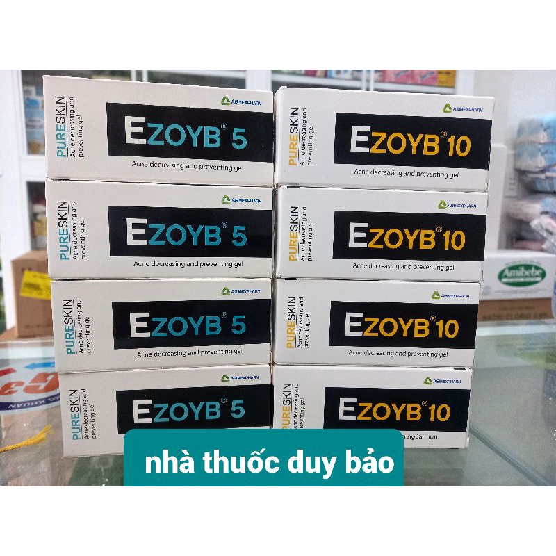 Gel bôi mụn ezoyb 5 _ ezoyb 10 - giảm mụn trứng cá, mụn sưng đỏ