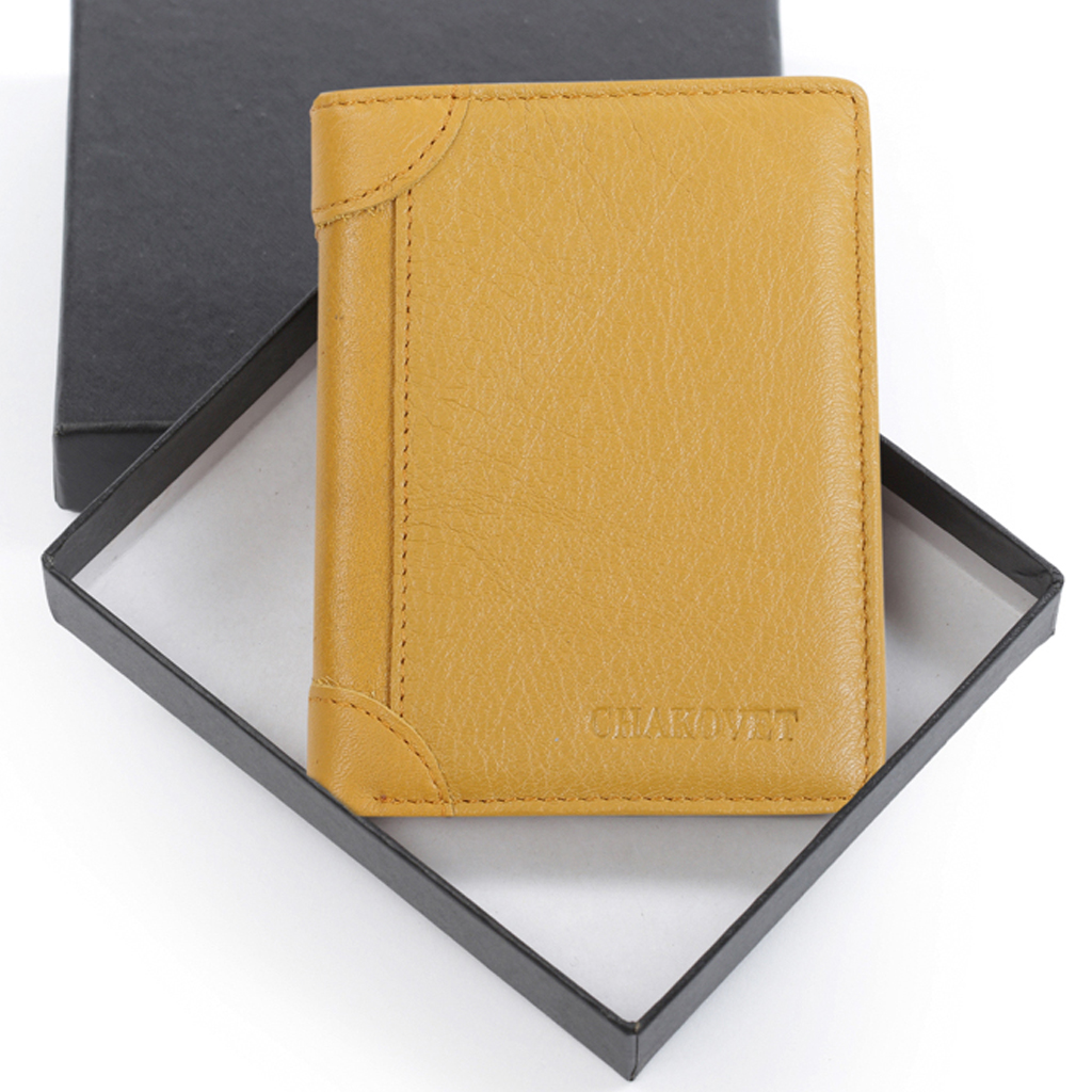 BÓP DA NAM  chakovet V.686SA mang phong cách riêng biệt , Ví da thật hàng cao cấp kiểu dáng đứng nhiều ngăn chứa tiện dụng, Màu sắc Ví da nam đa dạng từ Đen, Nâu, Vàng Chanh