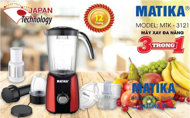 Máy xay ép đa năng matika mkt-3121