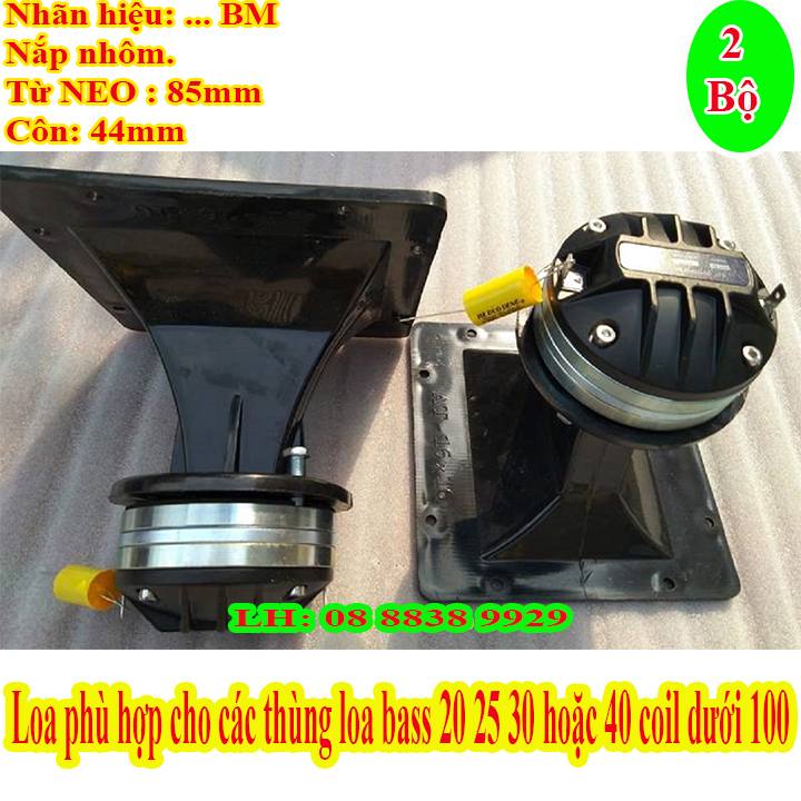 TREBLE KÈN 450 NEO BM KÈM HỌNG 16X16 VÀ TỤ 2.2MF - GIÁ 2 LOA