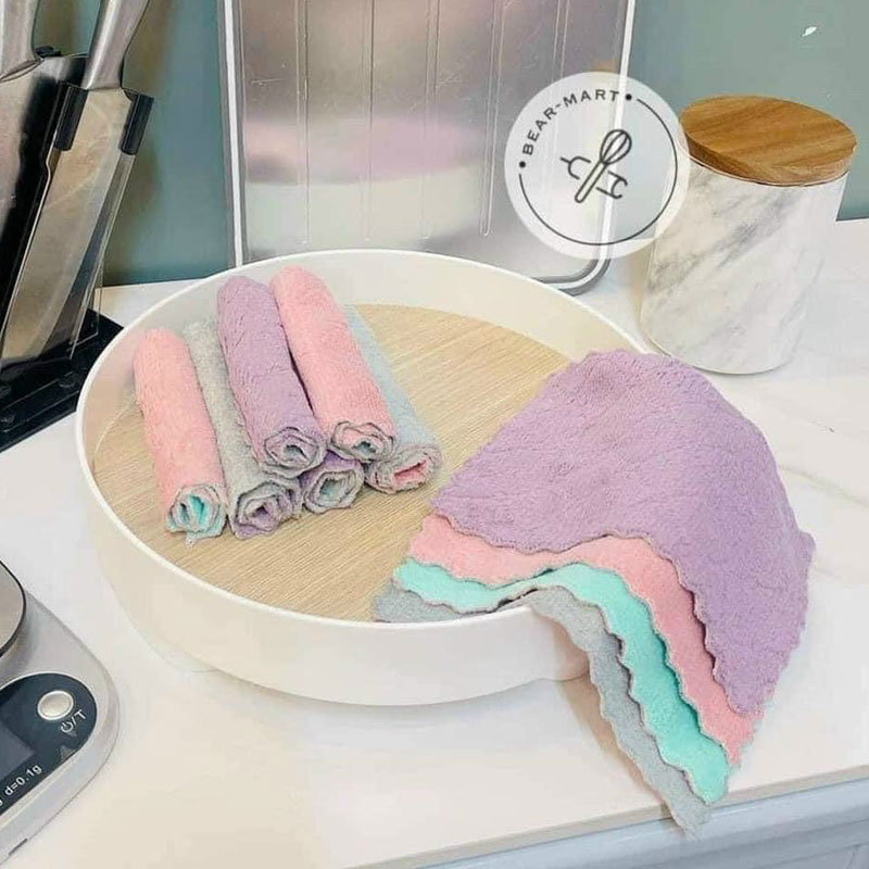 Combo 10 khăn lau bếp, lau tay, lau chén đĩa đa năng