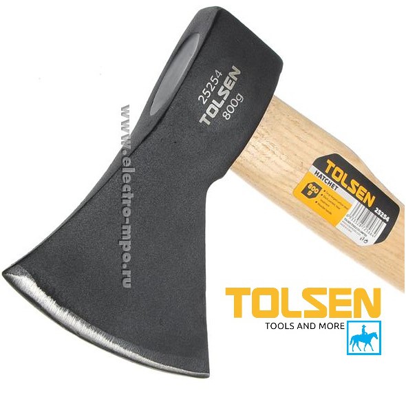 Búa rìu cán gỗ 800g dài 385mm Hatchet TOLSEN 25254