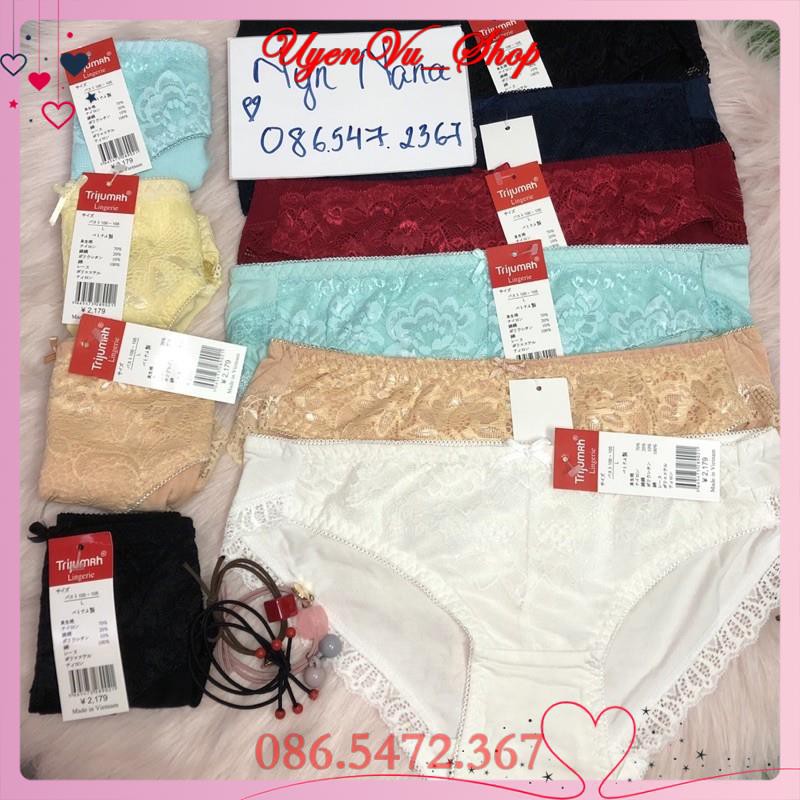 Combo 10 quần lót cotton phối ren cho nữ [ảnh .t.h.ậ.t.^ uyên vũ shop ^