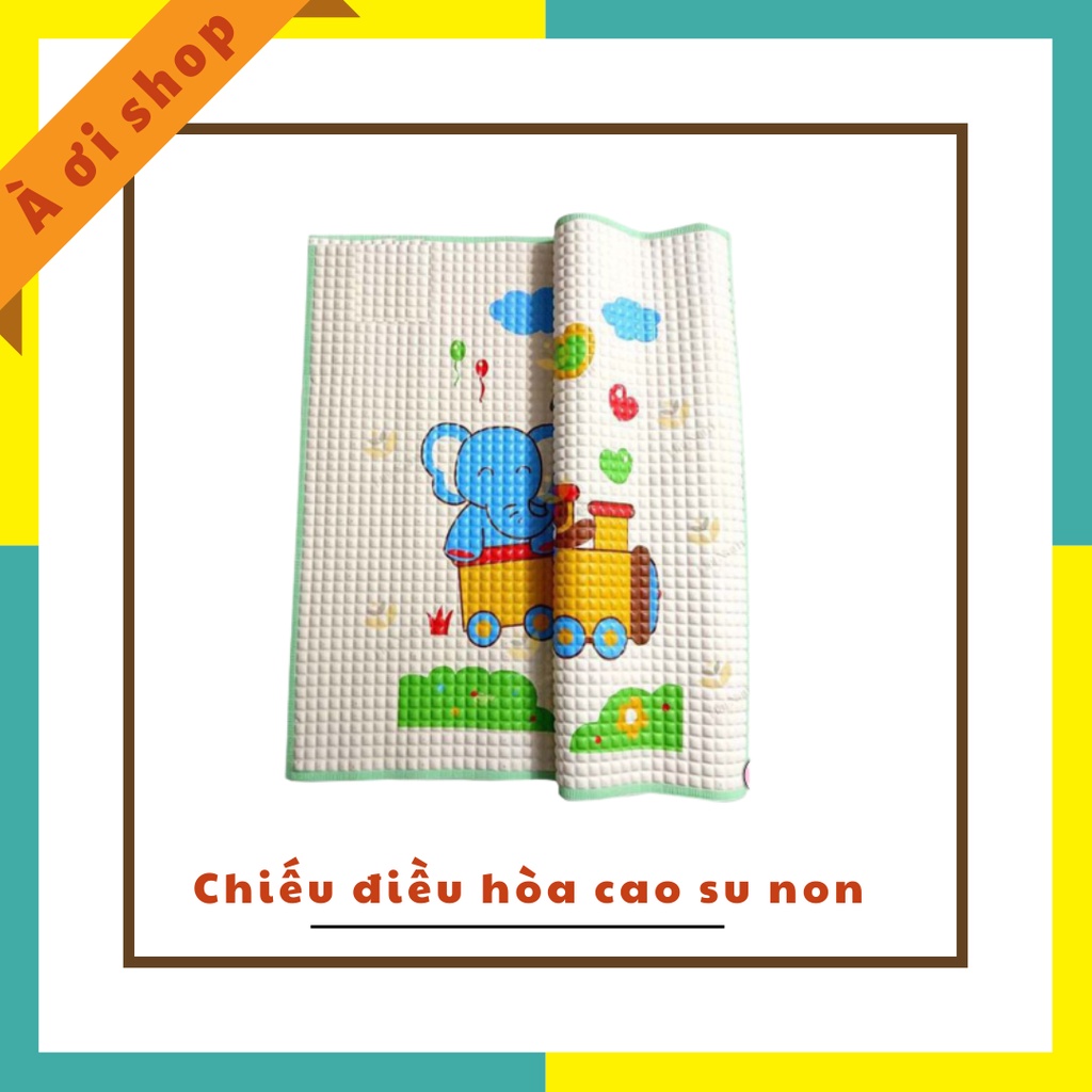 Chiếu cao su non - chiếu điều hòa cao su non cho bé thông hơi thoáng khí kích thước 63x93cm