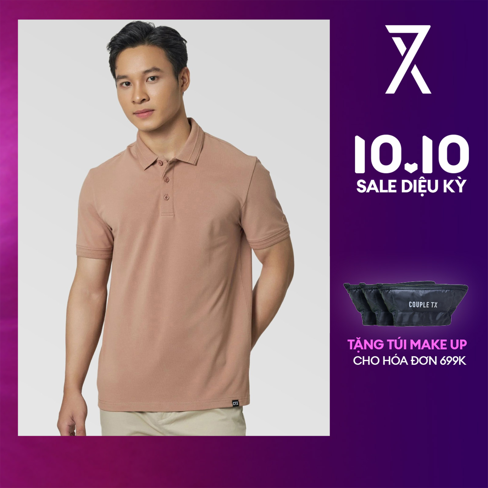 Áo Polo Nam COUPLE TX - Áo Thun Cổ Bẻ, Chất Cotton Cao Cấp, Thanh Lịch, Sang Trọng, Lịch Sự Basic Regular FitT MPO 1351