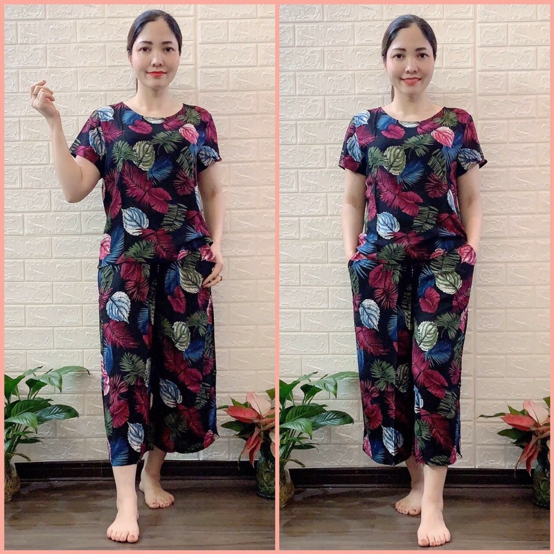 Bộ lanh lửng trung niên, đồ bộ tole cho mẹ