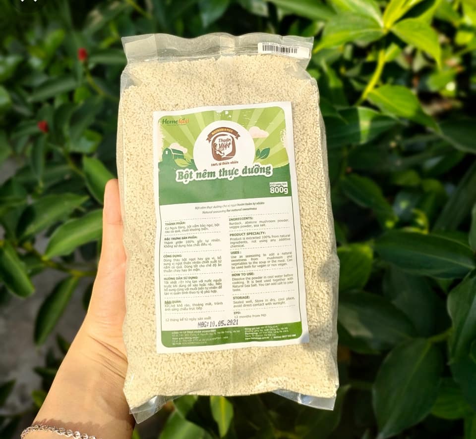 Bột nêm/Hạt nêm ngưu bàng - Nêm thực dưỡng Homefood túi 800gr