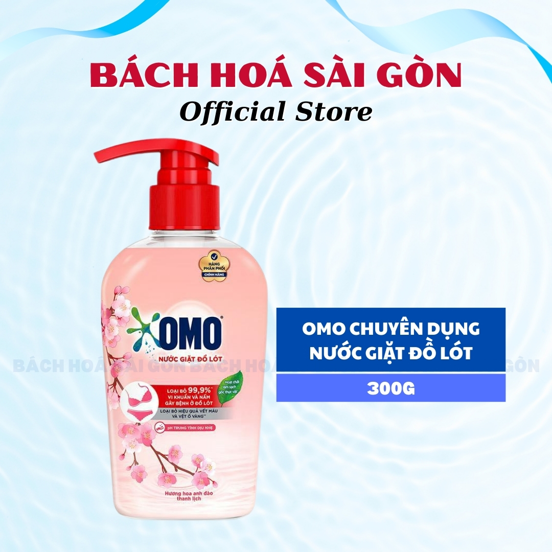 [CHÍNH HÃNG]-NƯỚC GIẶT ĐỒ LÓT OMO HƯƠNG HOA ANH ĐÀO - 300g