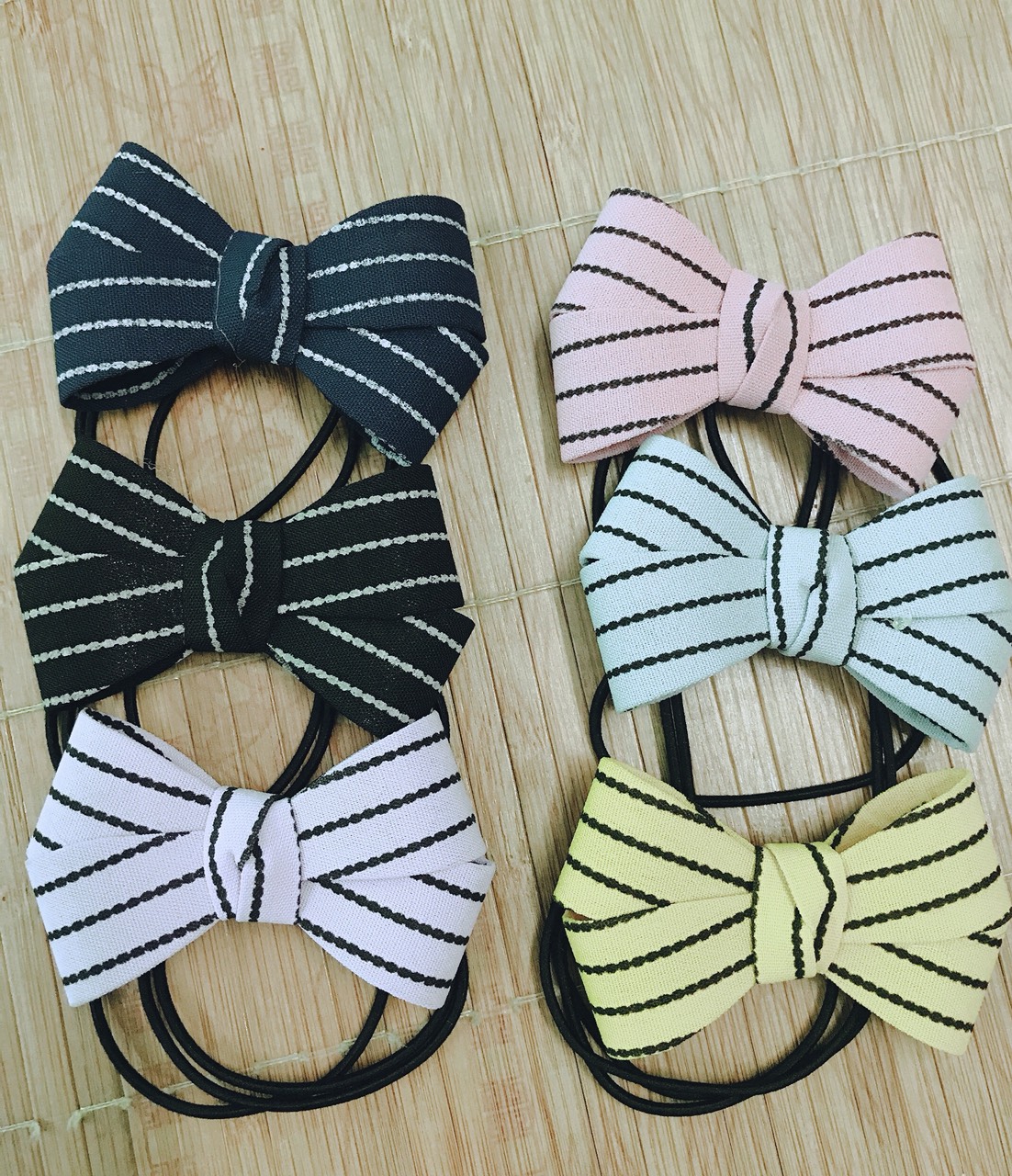 Sỉ 10 dây cột tóc nơ vải đẹp - phukienteen