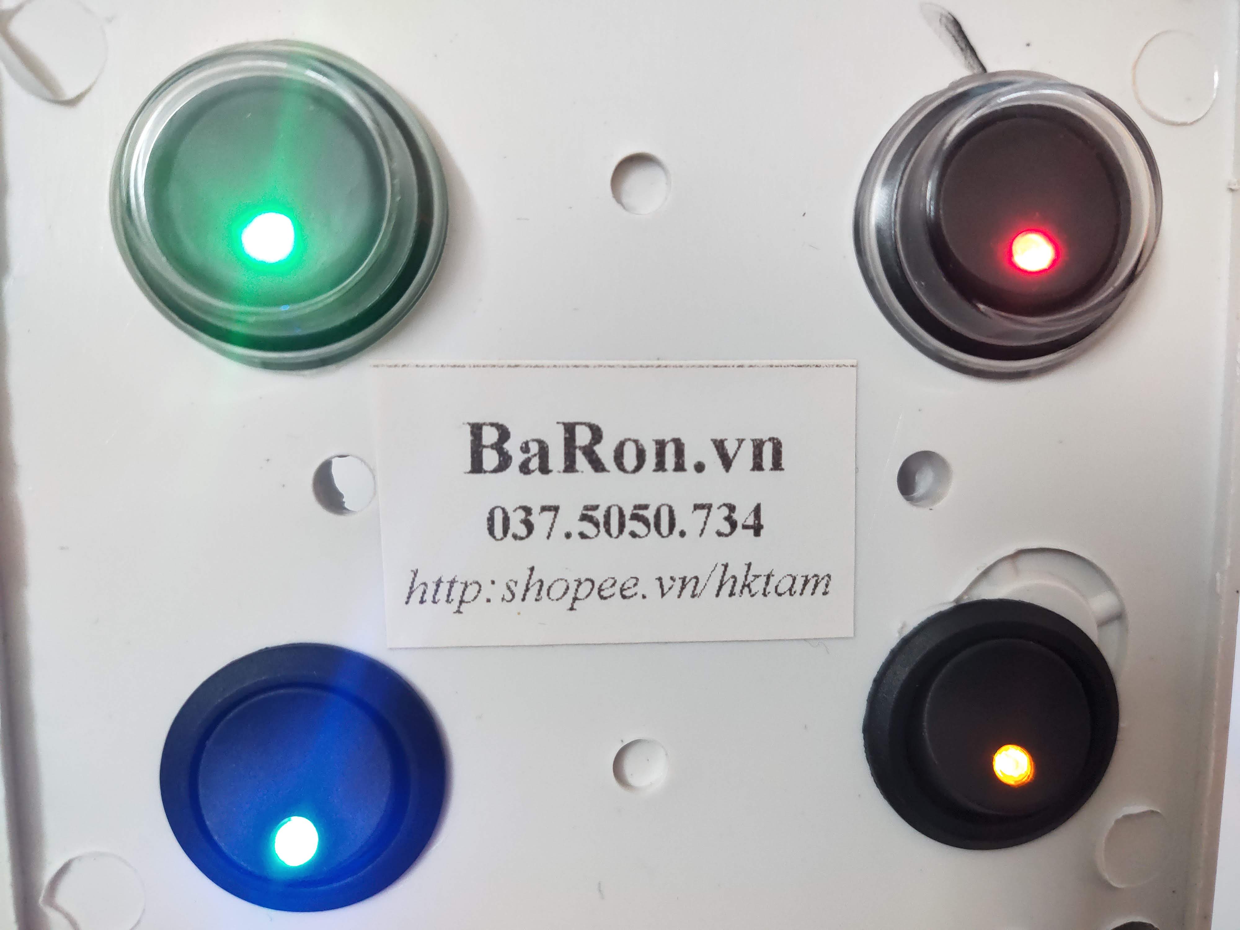 Công tắc 12V tắt mở bập bênh ON-OFF 2 chế độ 3 chân có đèn led báo