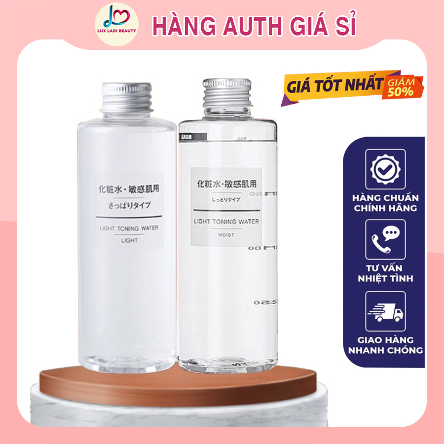Nước hoa hồng muji light toning water nhật bản 200ml