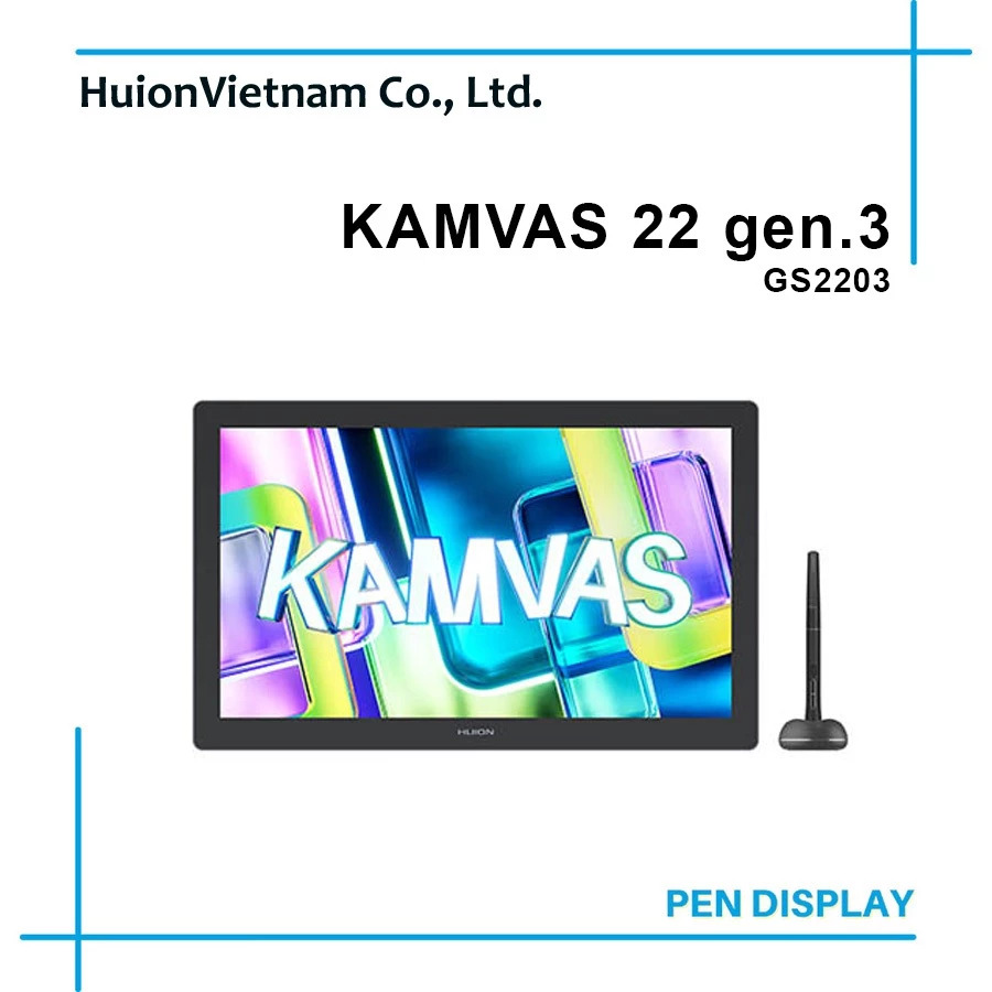 Bảng vẽ LCD Kamvas 22 gen.3 (2.5K)