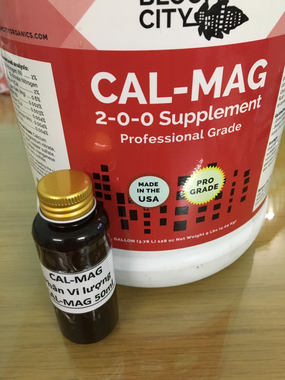 sản phẩm phân vi lượng CAL-MAG nhập khẩu từ Mỹ chiết lẻ lọ 50ml