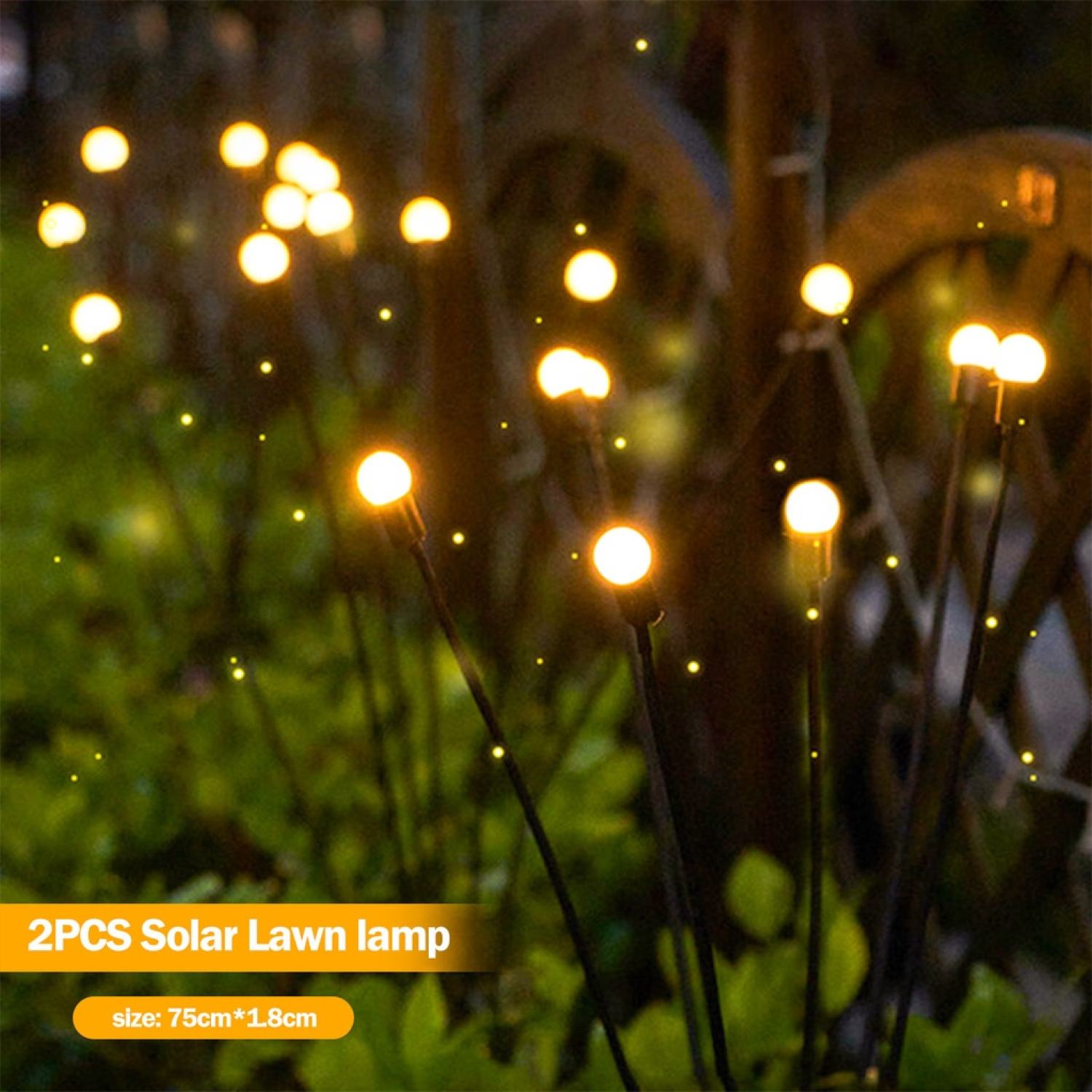 Đèn led đom đóm năng lượng mặt trời - trang trí sân vườn gd0078