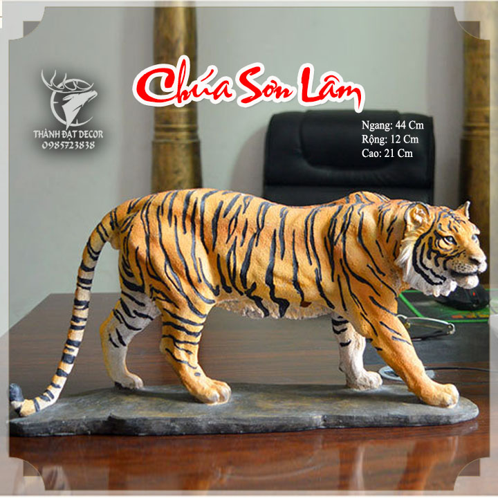 Tượng phong thủy con hổ dành cho người tuổi dần size 44cm, tượng cọp phong thủy , vật phẩm phong thủy, quà tặng tân gia , khai trương