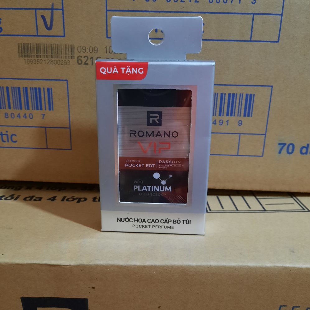 Nước hoa bỏ túi romano vip passion 18ml(hàng tặng)