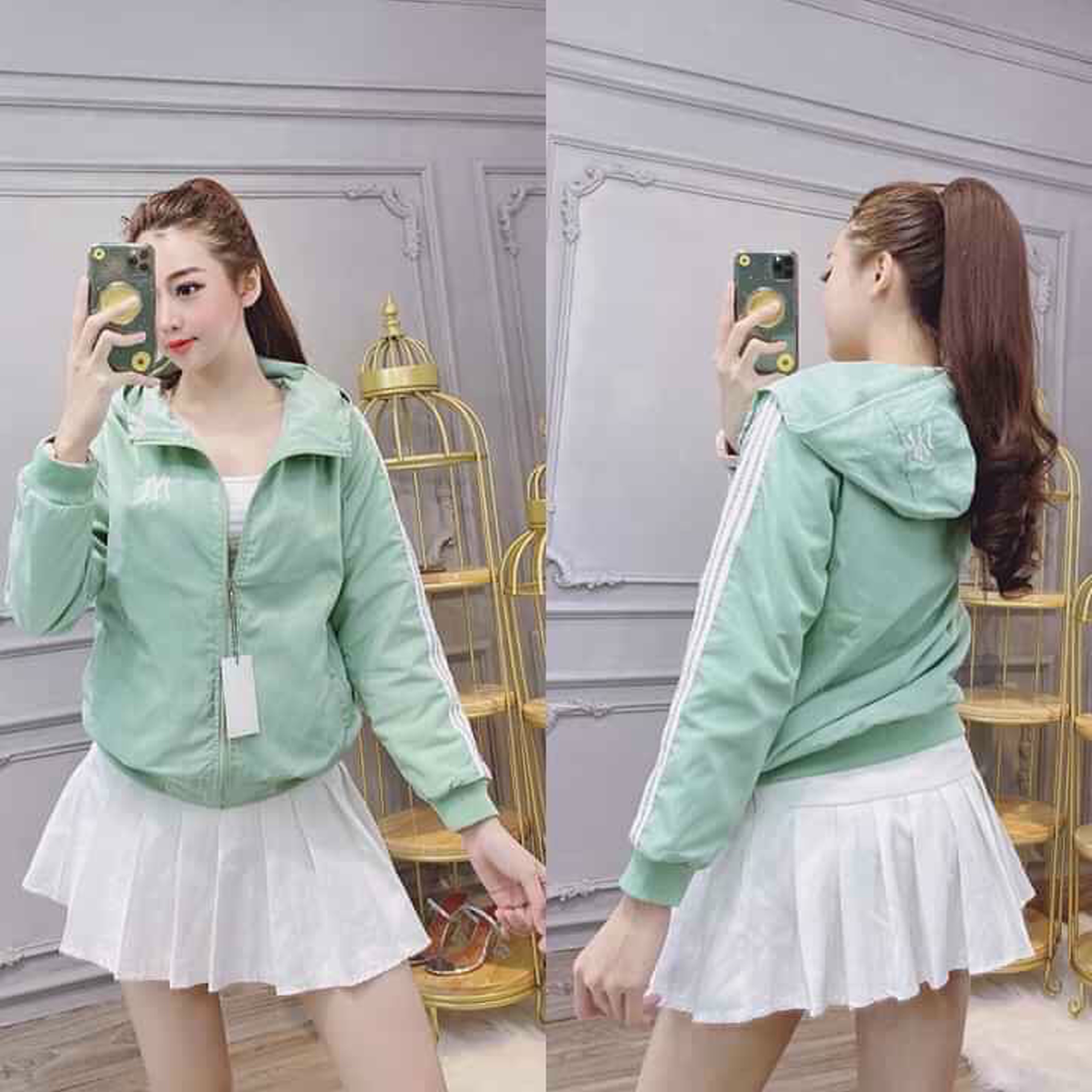 [HOT-HOT] CHIẾC ÁO KHOÁC DÙ 2 LỚP IN LOGO NEWYORK MTB