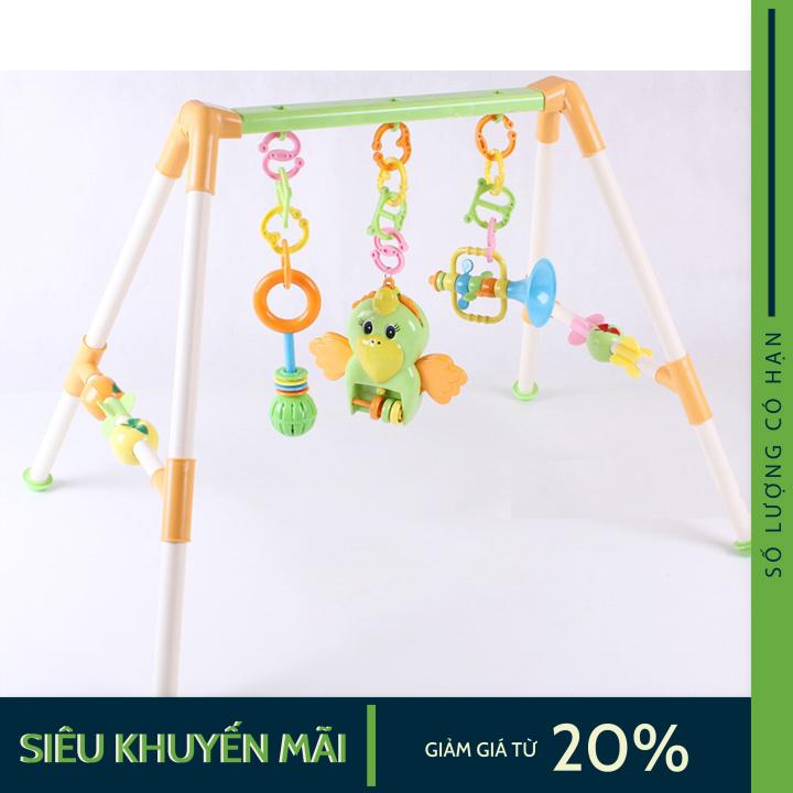 Kệ chữ A con vẹt có nhạc cỡ vừa nhiều màu sắc dành riêng cho bé yêu siêu dễ thương
