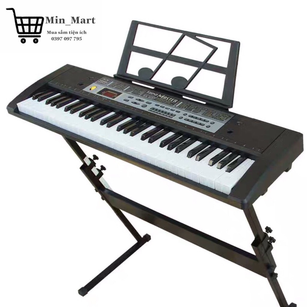 Đàn piano điện đàn piano 61 phím đàn organ electronic keyboard âm thanh vang tốt có ảnh thật, bảo hành toàn quốc 6 tháng - min_mart