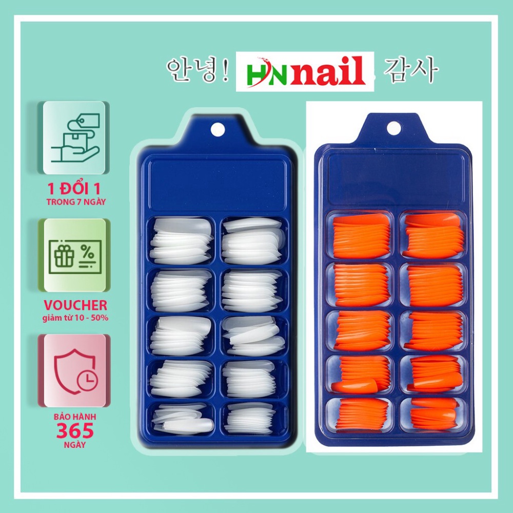 Hộp móng úp tay 100 chiếc đủ size 100 chiếc trang trí móng làm đẹp nail shopinail
