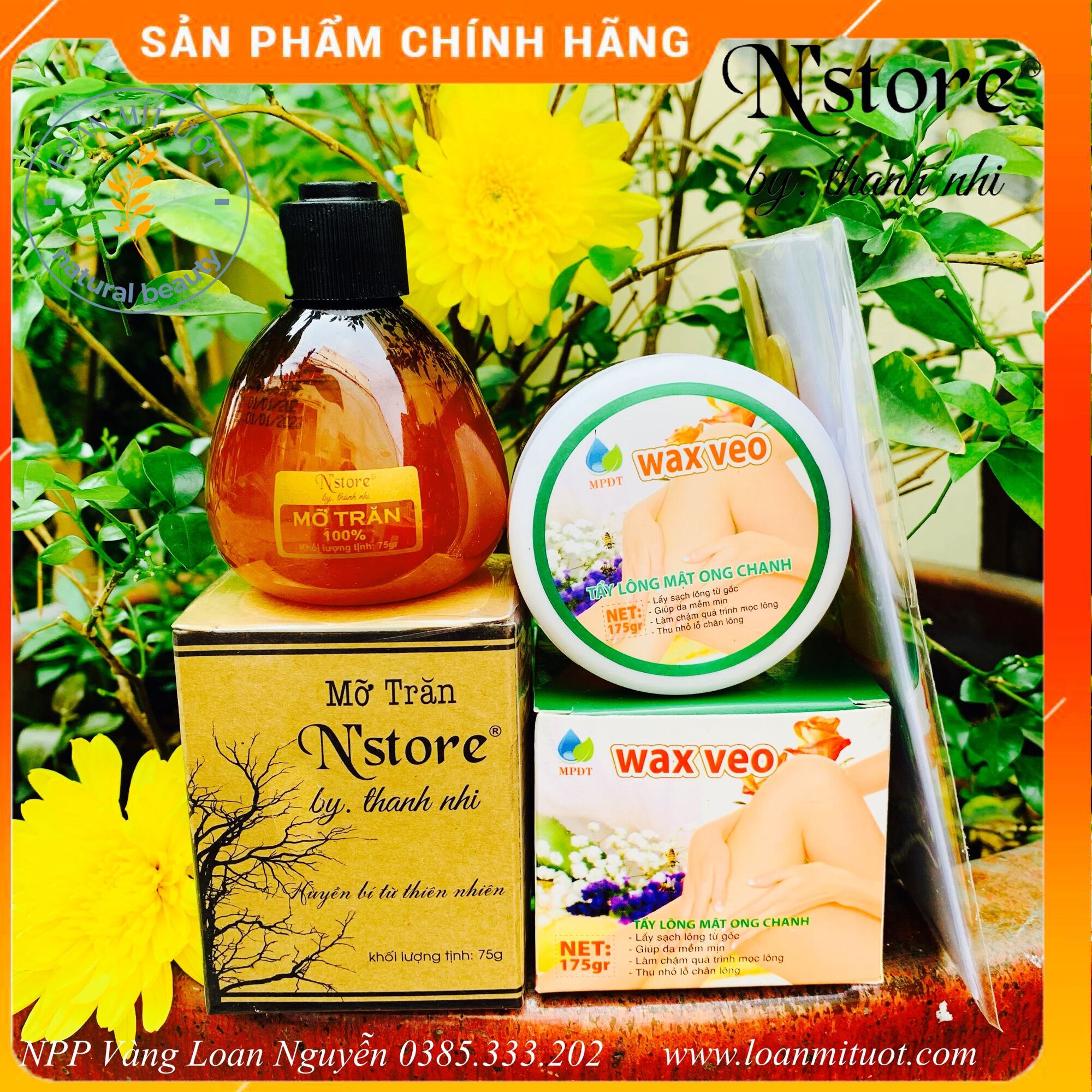 [FreeshipMAX] Combo triệt lông tay, chân, nách, bikini vĩnh viễn Mỡ Trăn Nstore và wax lông veo