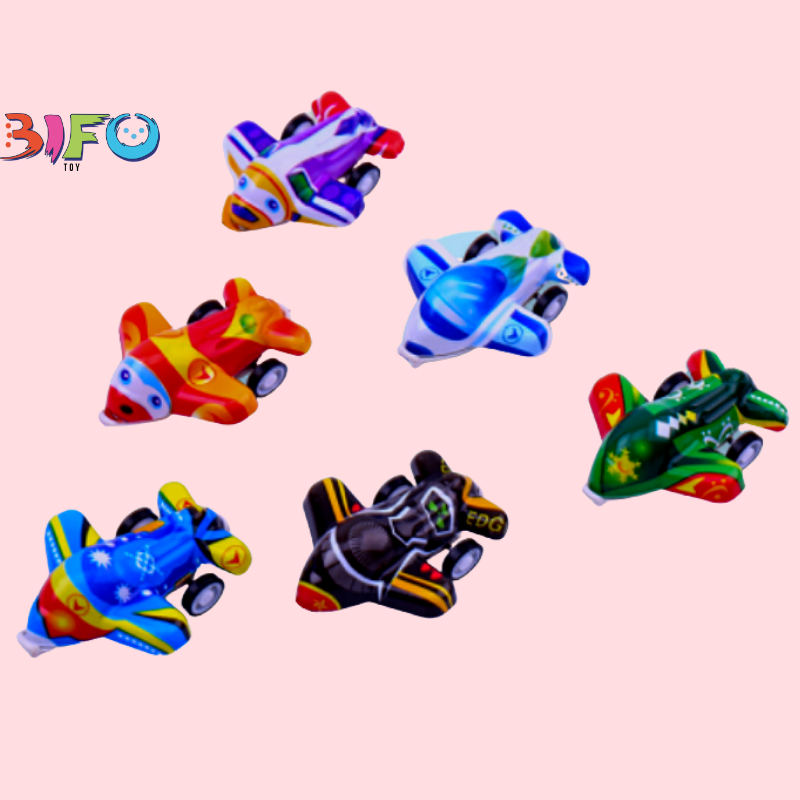 Đồ chơi máy bay mini chạy đà nhiều màu sắc cho bé