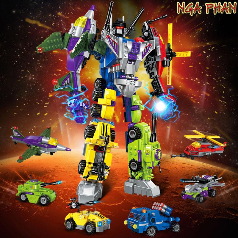 Siêu robot chiến thần hủy diệt 506 chi tiết 6 trong 1 lego enlighten qman đồ chơi xếp hình lắp ráp