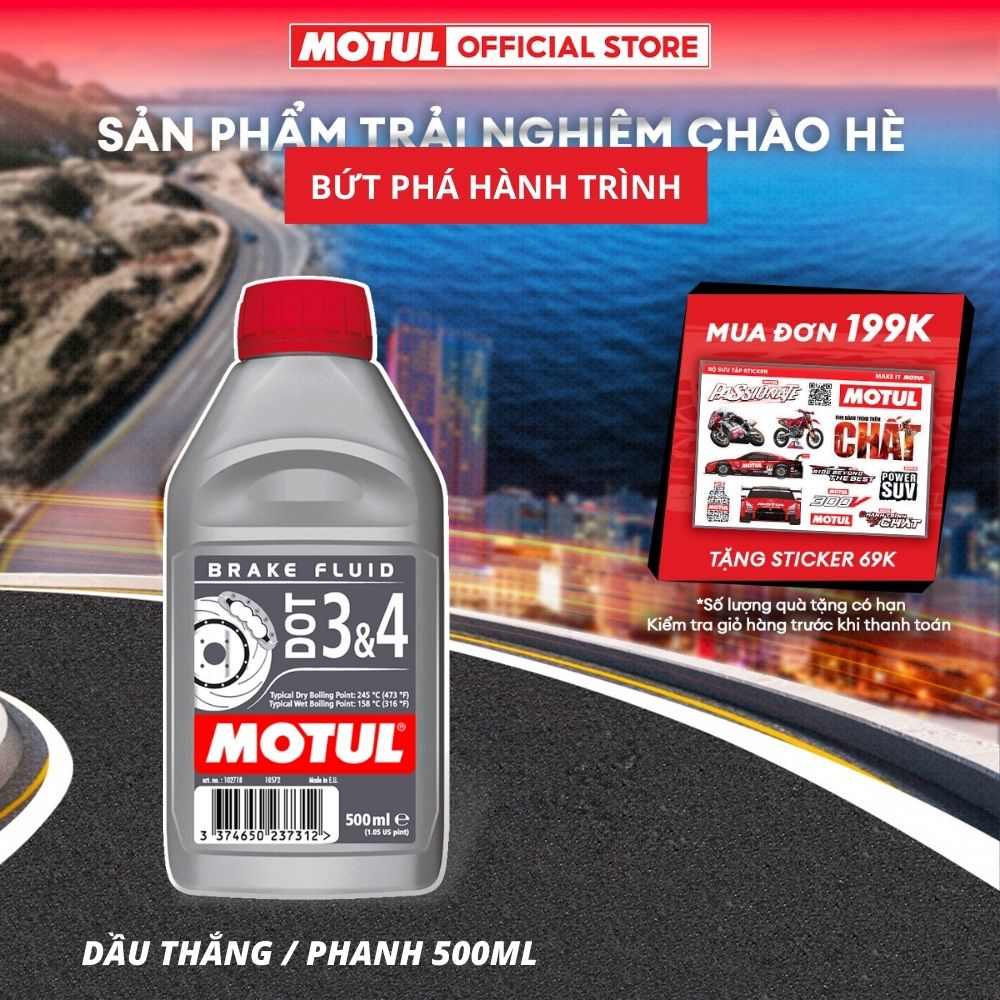[SẢN PHẨM TRẢI NGHIỆM] Dầu thắng / phanh MOTUL DOT 3 & 4 0.5L