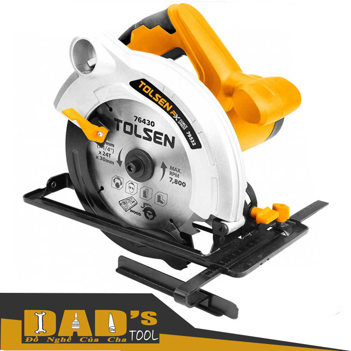 Máy cưa đĩa cầm tay 185mm 1.300w - tolsen 79532