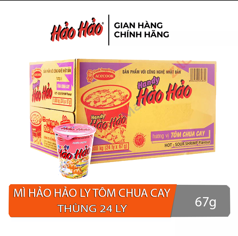Mì Hảo Hảo Handy tôm chua cay loại 67g