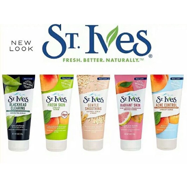 Sữa rửa mặt tẩy tế bào chết st.ives 170ml