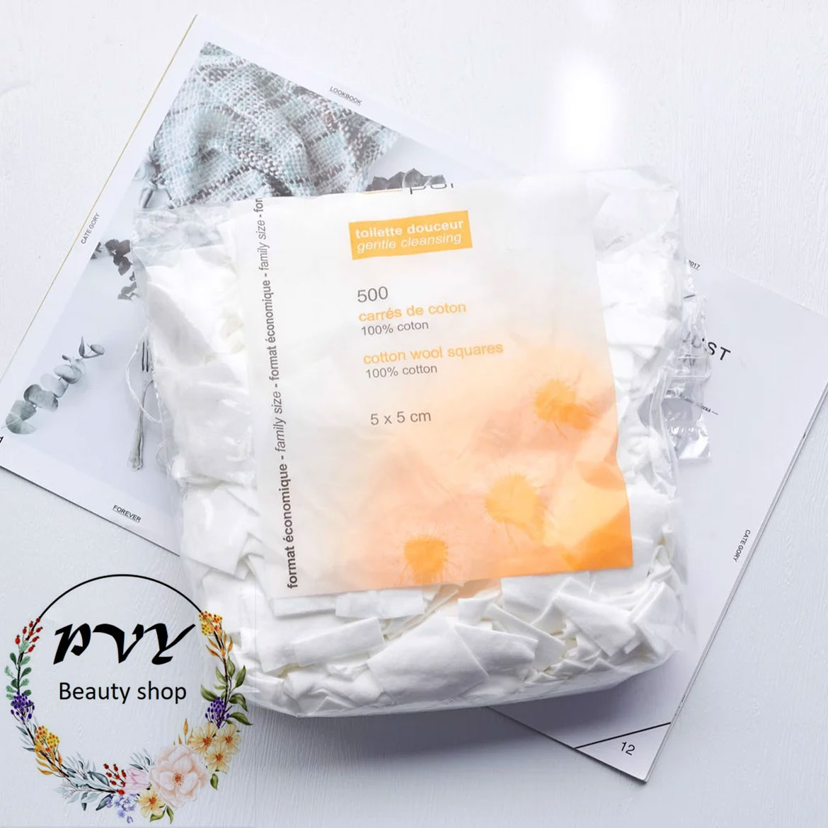 Bông tẩy trang Tetra Cotton Wool 500/600 miếng. Nhập Pháp #Pvy Beauty