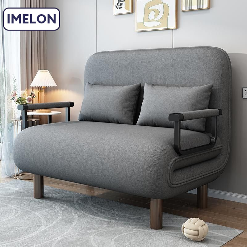 IMELON Buy 1 Get 1 Free gift ENTIRE STORE Simple modern pull-out sofa bed apartment for rent small unit simple double sofa with armrest backrest recliner