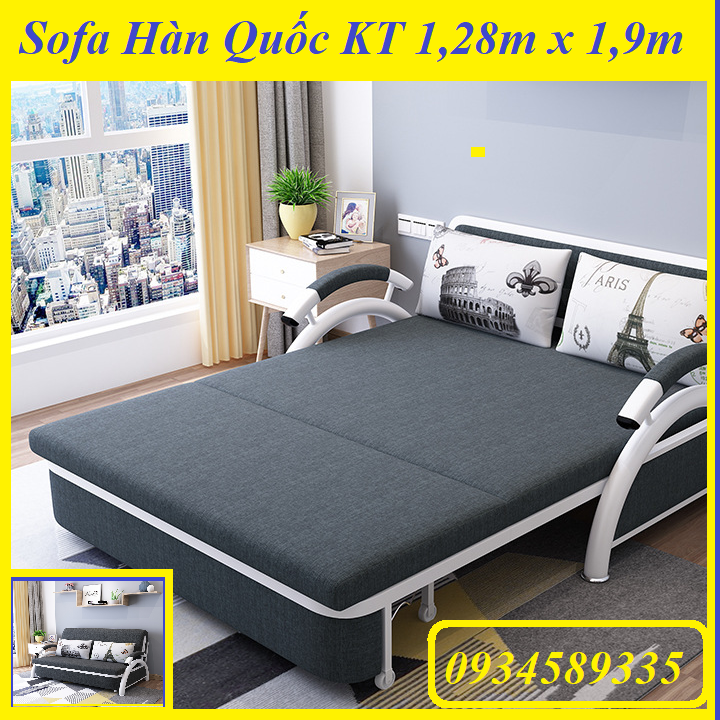 Giường sofa, sofa phong cách hàn quốc, giường sofa thông minh, ghế sofa đa năng 2 trong 1 khung thép