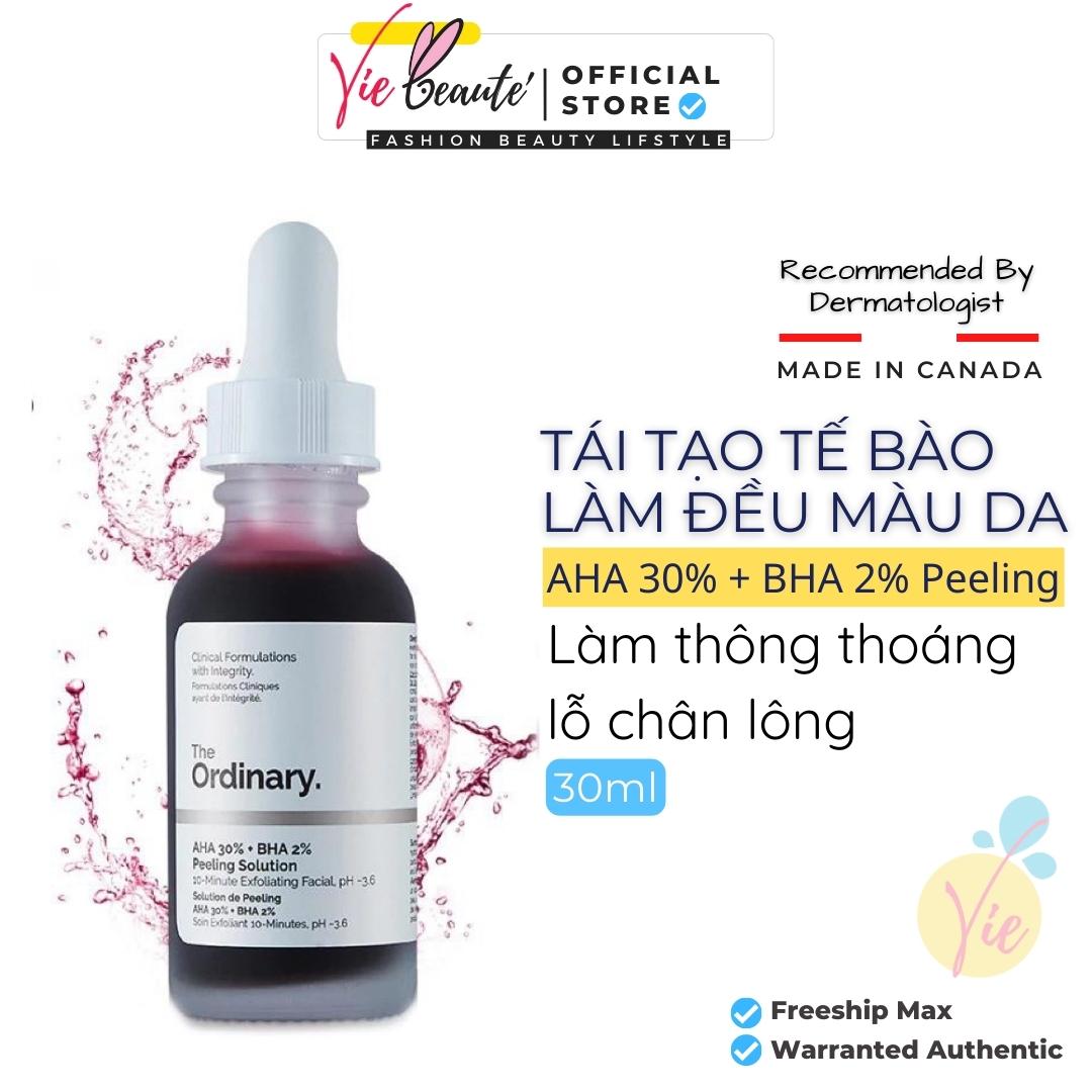 Hoàn tiền 15% - the ordinary aha 30%+bha 2% peeling solution 30ml serum thanh lọc da - the ordinary